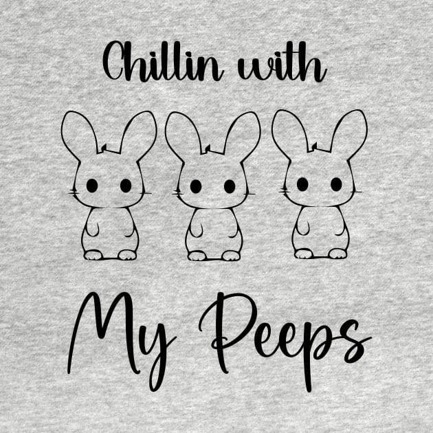 Chillin with My Peeps Happy Easter Women Bunny Chillin with My Peeps by soukai